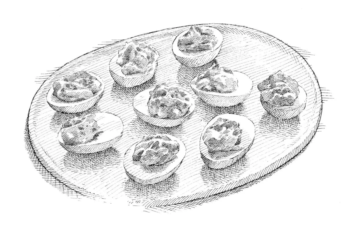 Thanksigiving Deviled Eggs